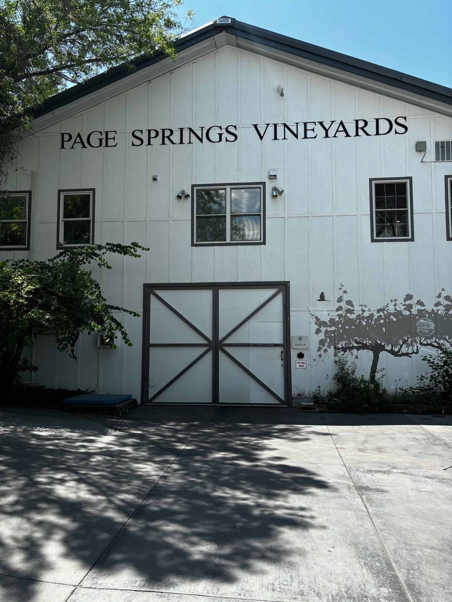 The barn at Page Springs Cellars, a stop on a drive from Phoenix to Sedona.