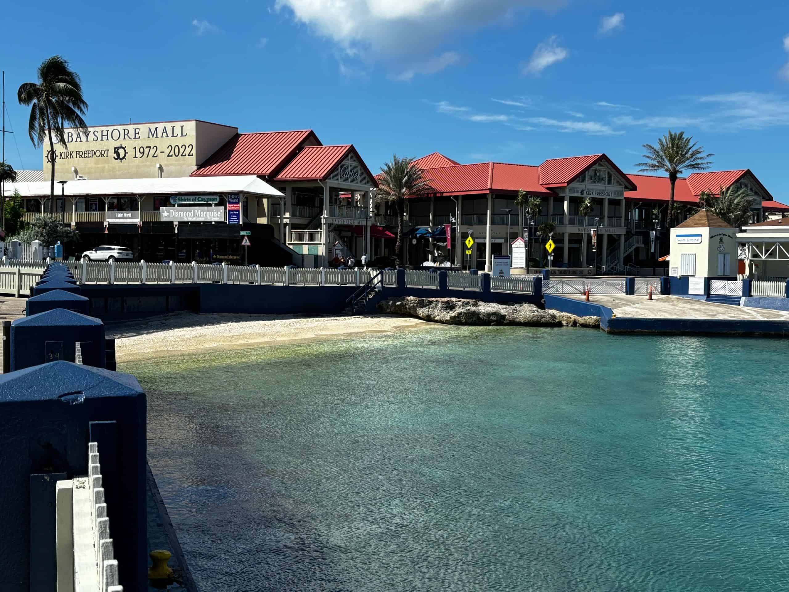 A waterfront view of George Town port.