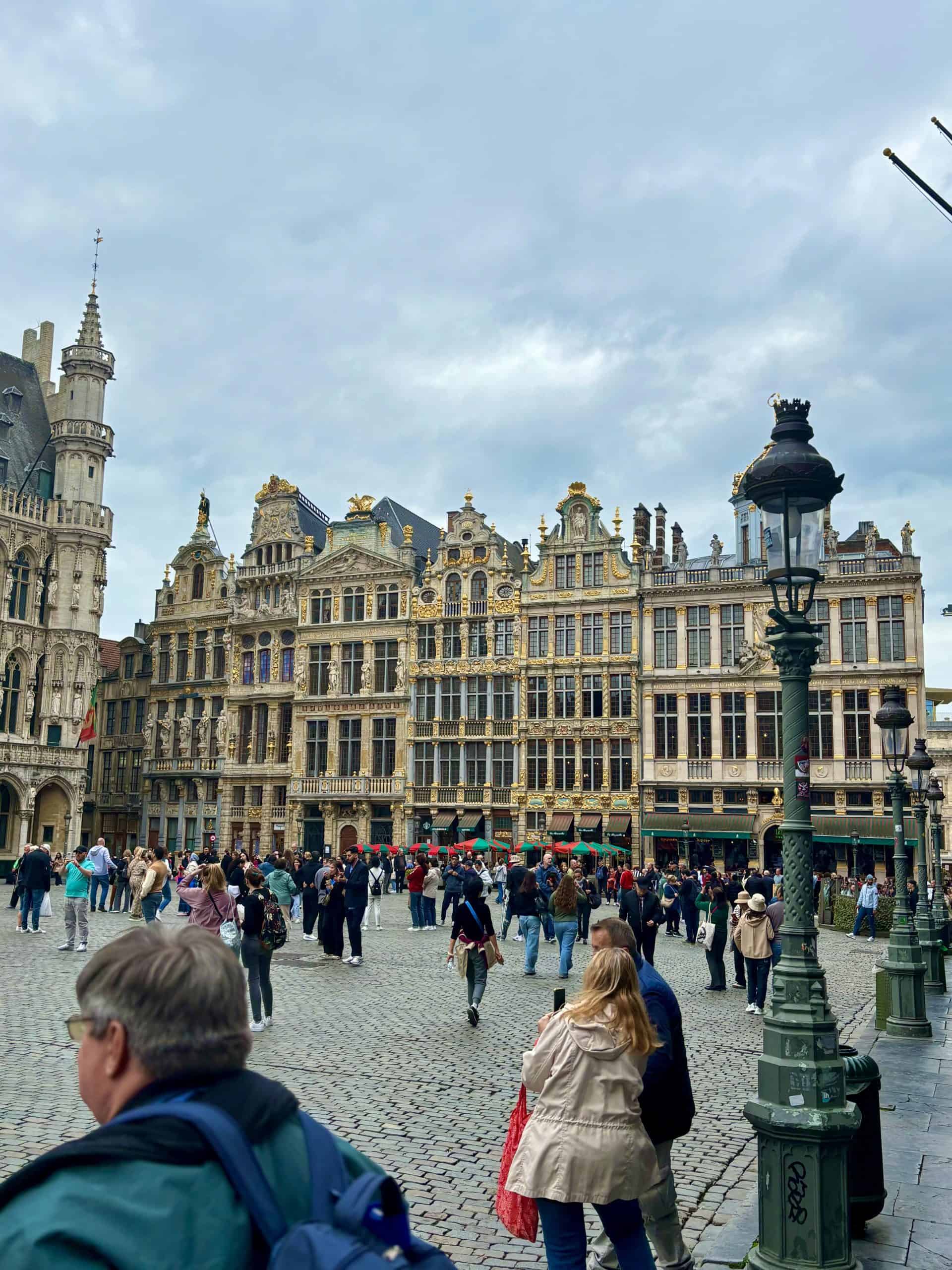 Beautiful architecture of Grand Place in Brussels